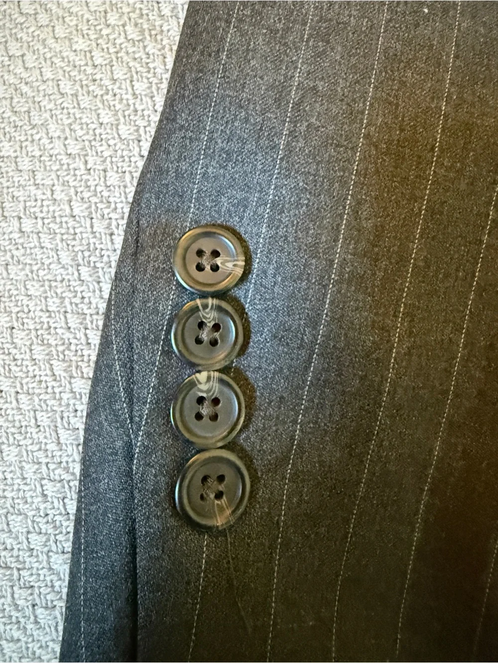 Ralph Ralph Lauren Blazer Jacket Men's 42R 100% Wool Pinstriped Gray Canada